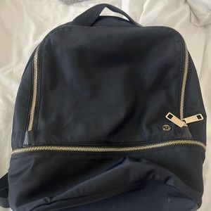 A black lululemon backpack